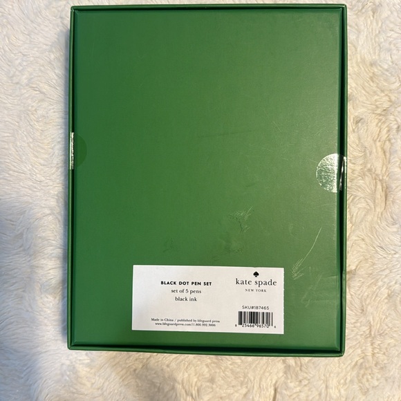 NWT Kate Spade Black & White Dot Ink Pen Set - Picture 2 of 4